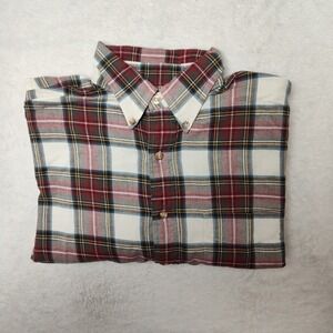 Viyella Shirt Mens Large Multicolor Plaid Long Sleeve Button Up Cotton Wool